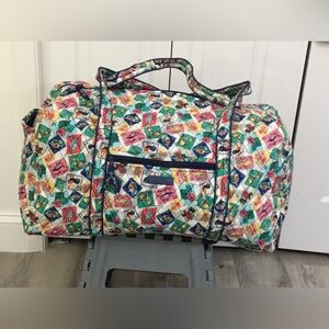 Vera Bradley Cuban Stamps Large Duffel Bag NWT